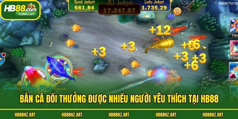 Bắn cá đổi thưởng được nhiều người yêu thích tại Hb88