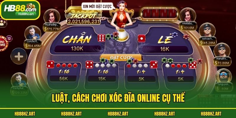 Luật, cách chơi xóc đĩa online cụ thể